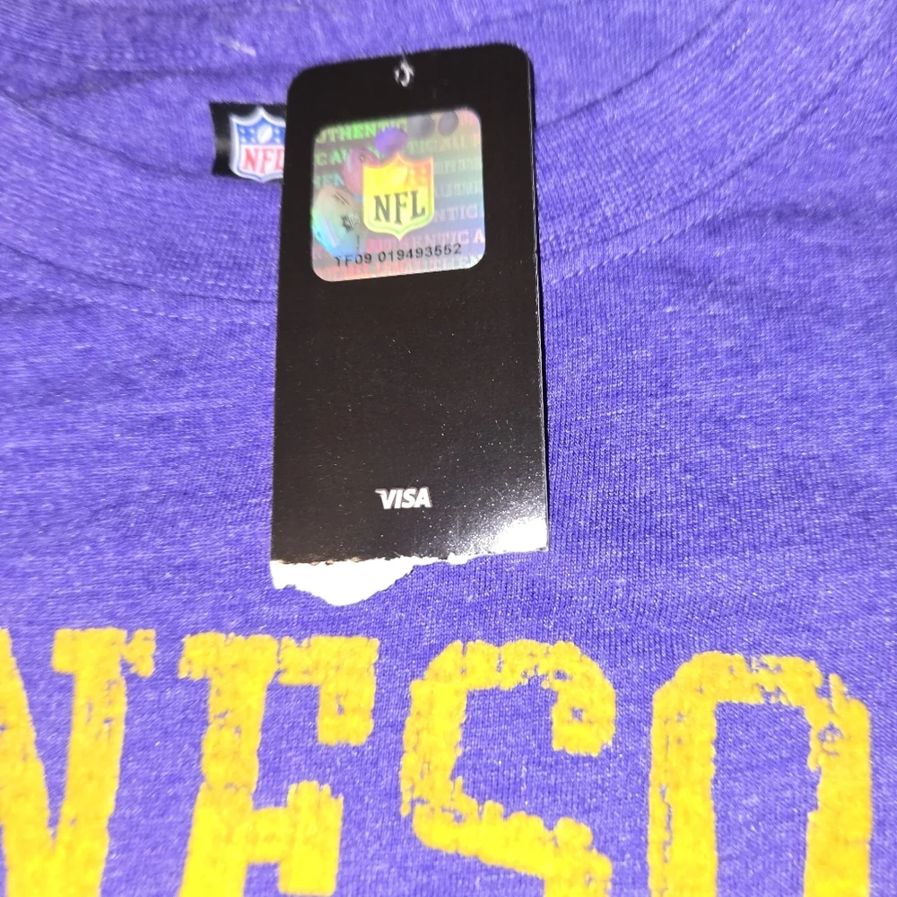 Minnesota Vikings NFL Team Apparel T-Shirt Men's Size Large New, Tags Riped - Picture 3 of 6